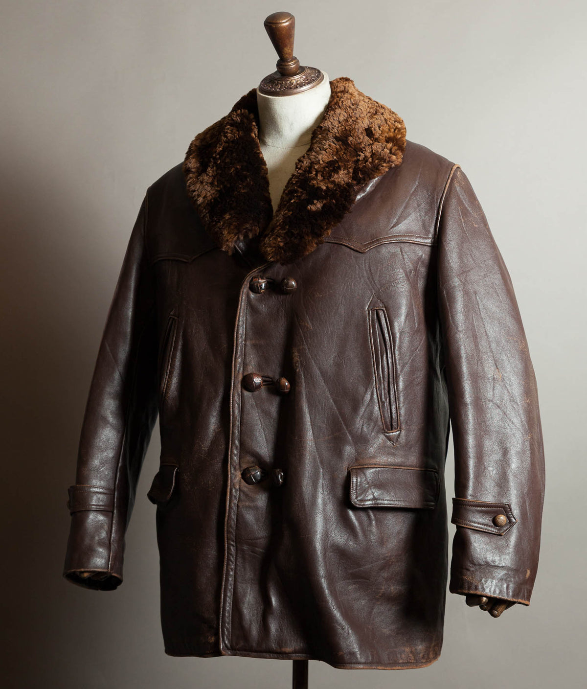 Original 1940s French 'Canadienne' Barnstormer Mackinaw Jacket