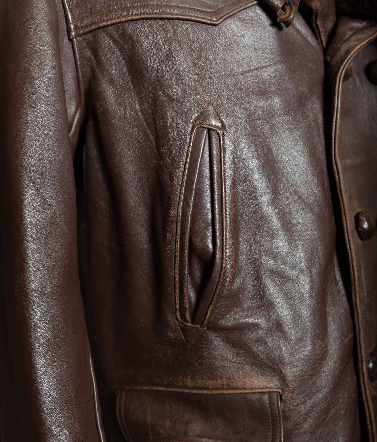 Original 1940s French 'Canadienne' Barnstormer Mackinaw Jacket