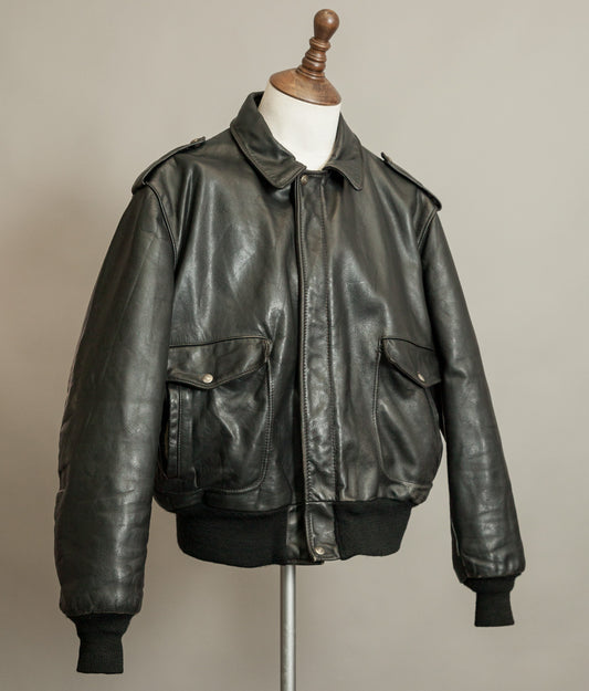 Vintage 1980s Schott A-2 Leather Flight Jacket 184SM