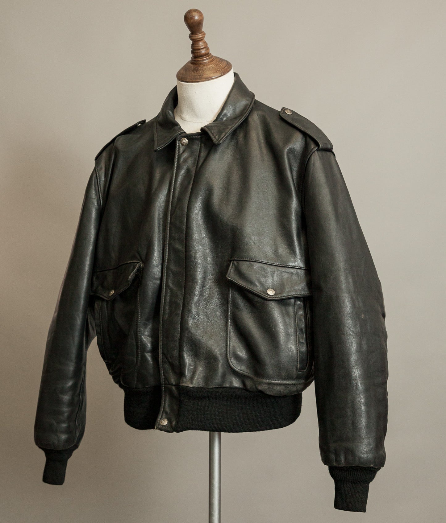 Vintage 1980s Schott A-2 Leather Flight Jacket 184SM