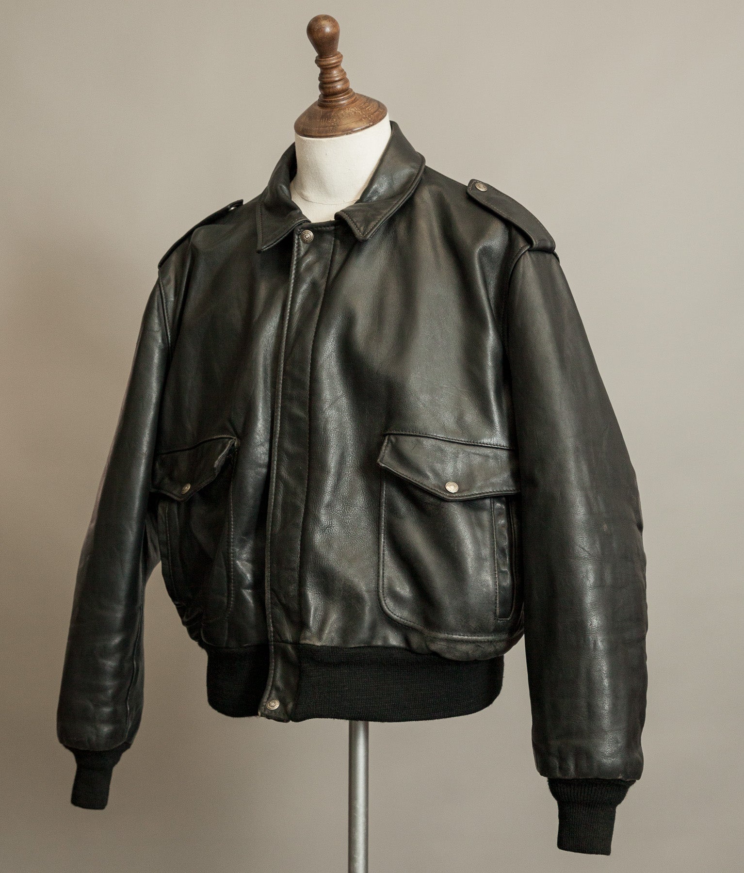 Vintage 1980s Schott A-2 Leather Flight Jacket 184SM