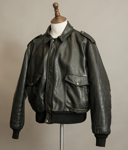 Vintage 1980s Schott A-2 Leather Flight Jacket 184SM