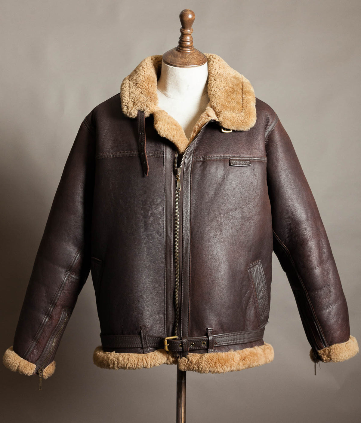 Vintage 1990s Cirrus RAF Irvin Sheepskin Shearling Flying Jacket