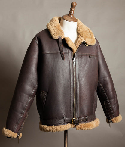 Vintage 1990s Cirrus RAF Irvin Sheepskin Shearling Flying Jacket