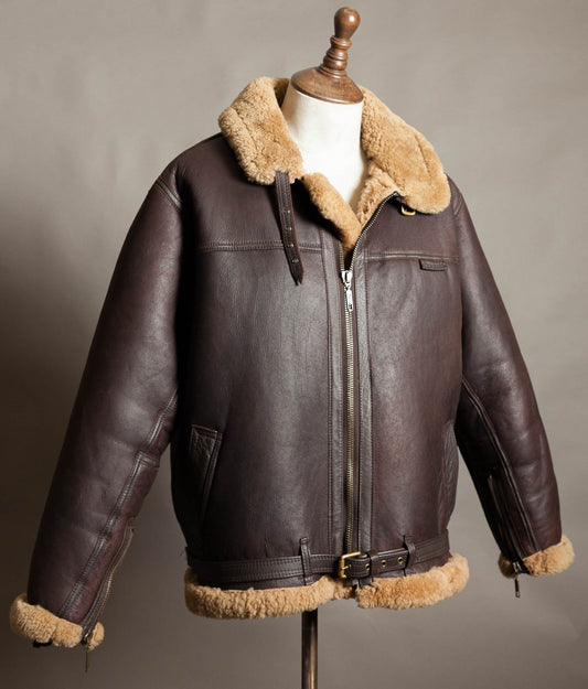 Vintage 1990s Cirrus RAF Irvin Sheepskin Shearling Flying Jacket