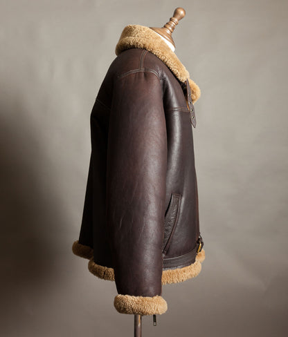 Vintage 1990s Cirrus RAF Irvin Sheepskin Shearling Flying Jacket