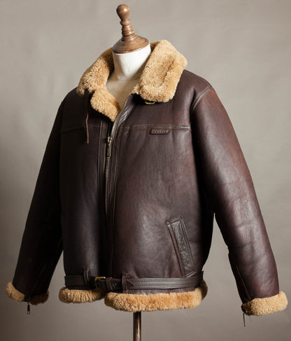 Vintage 1990s Cirrus RAF Irvin Sheepskin Shearling Flying Jacket