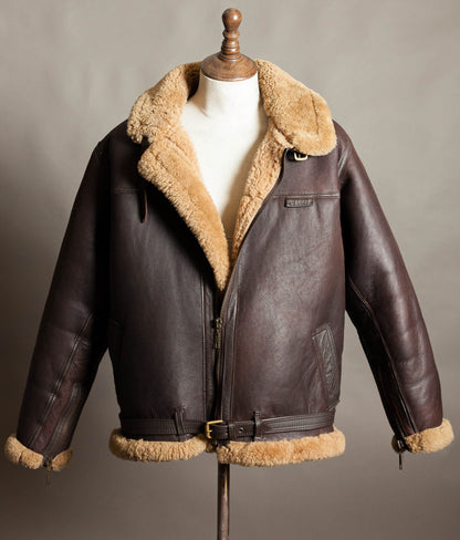 Vintage 1990s Cirrus RAF Irvin Sheepskin Shearling Flying Jacket