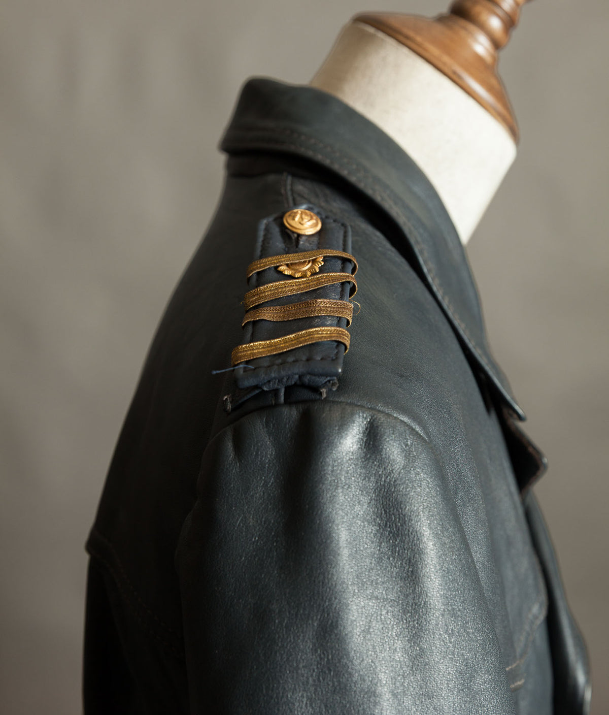 Original 1960s–70s West German Wasserschutzpolizei Leather River Police Jacket