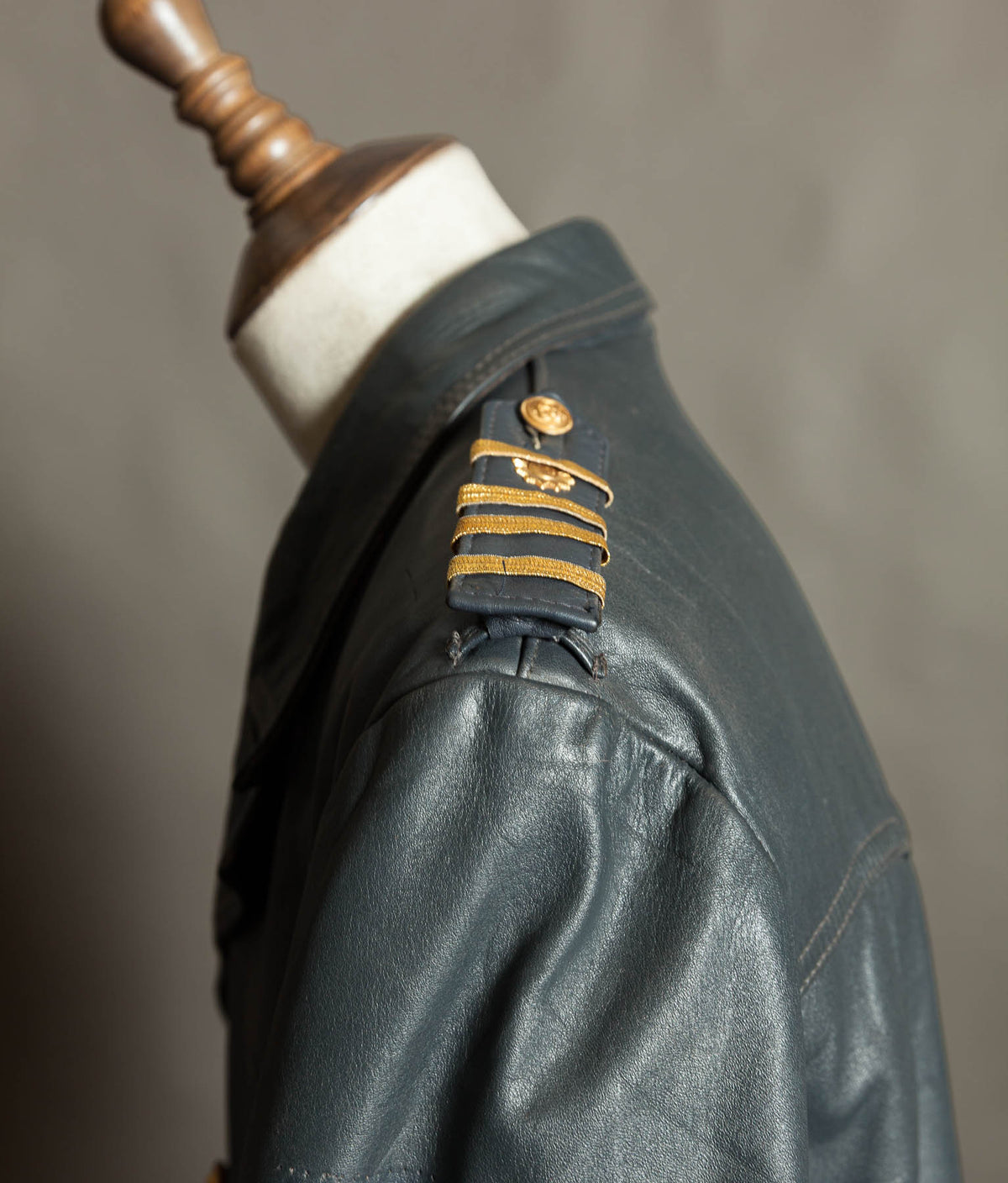 Original 1960s–70s West German Wasserschutzpolizei Leather River Police Jacket