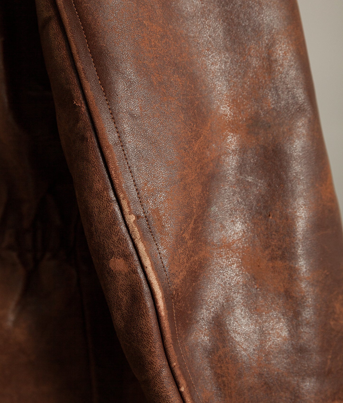 Vintage 1940s Swedish Belted Leather Motoring Coat