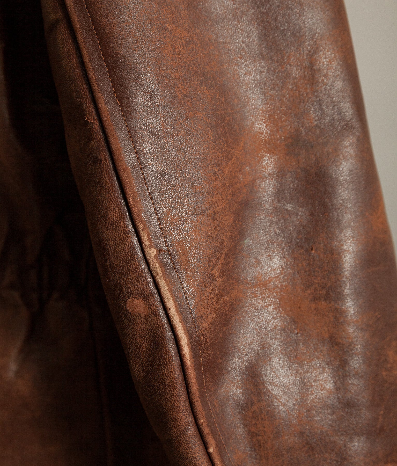 Vintage 1940s Swedish Belted Leather Motoring Coat
