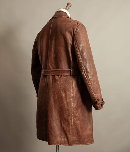 Original WW2 German Horsehide Leather Trench Coat