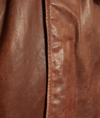 Original WW2 German Horsehide Leather Trench Coat