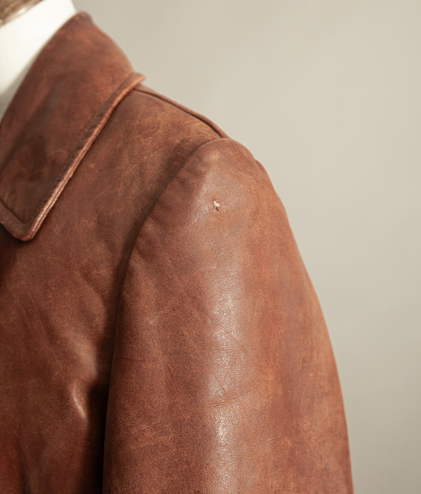 Original WW2 German Horsehide Leather Trench Coat