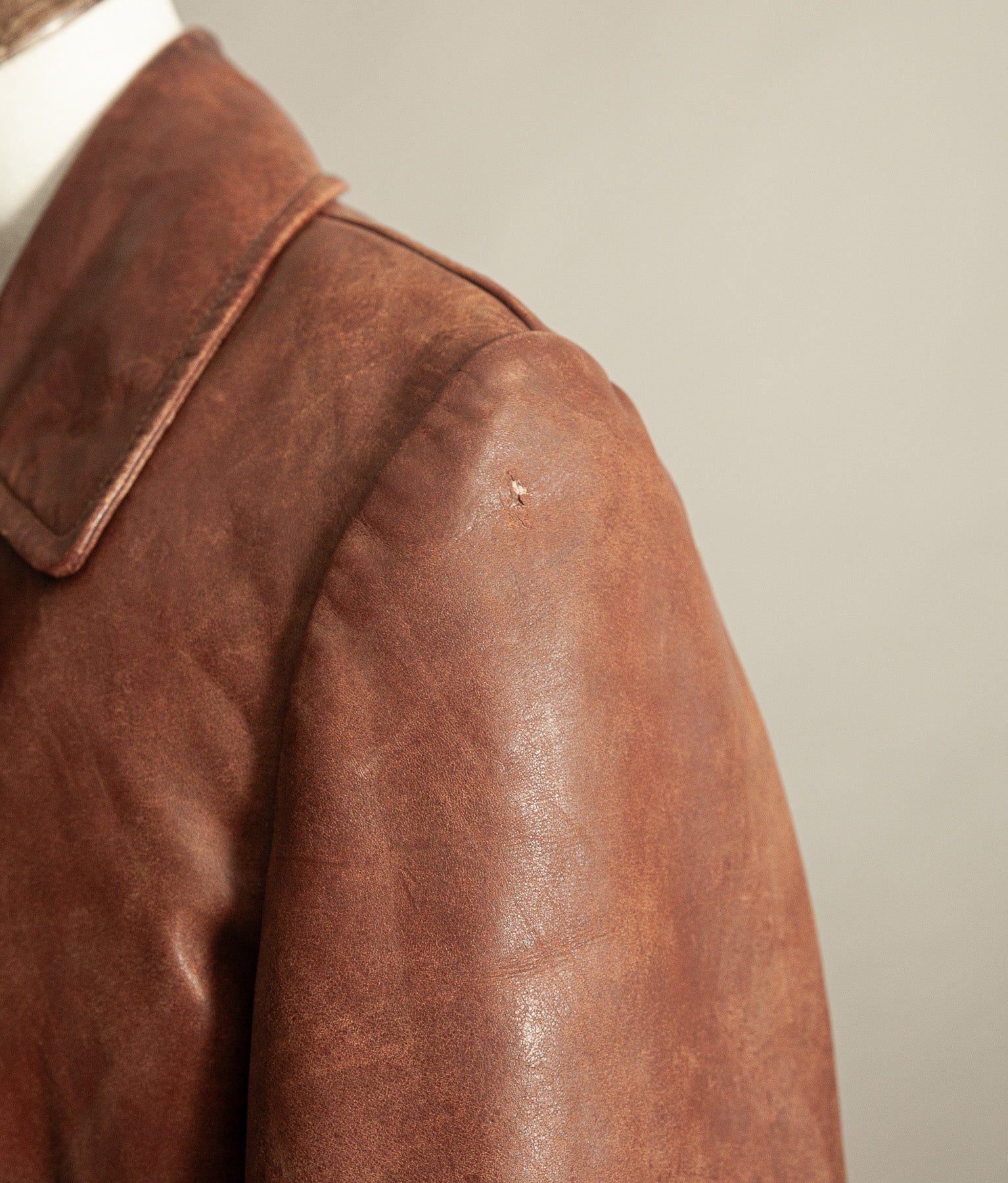 Original WW2 German Horsehide Leather Trench Coat