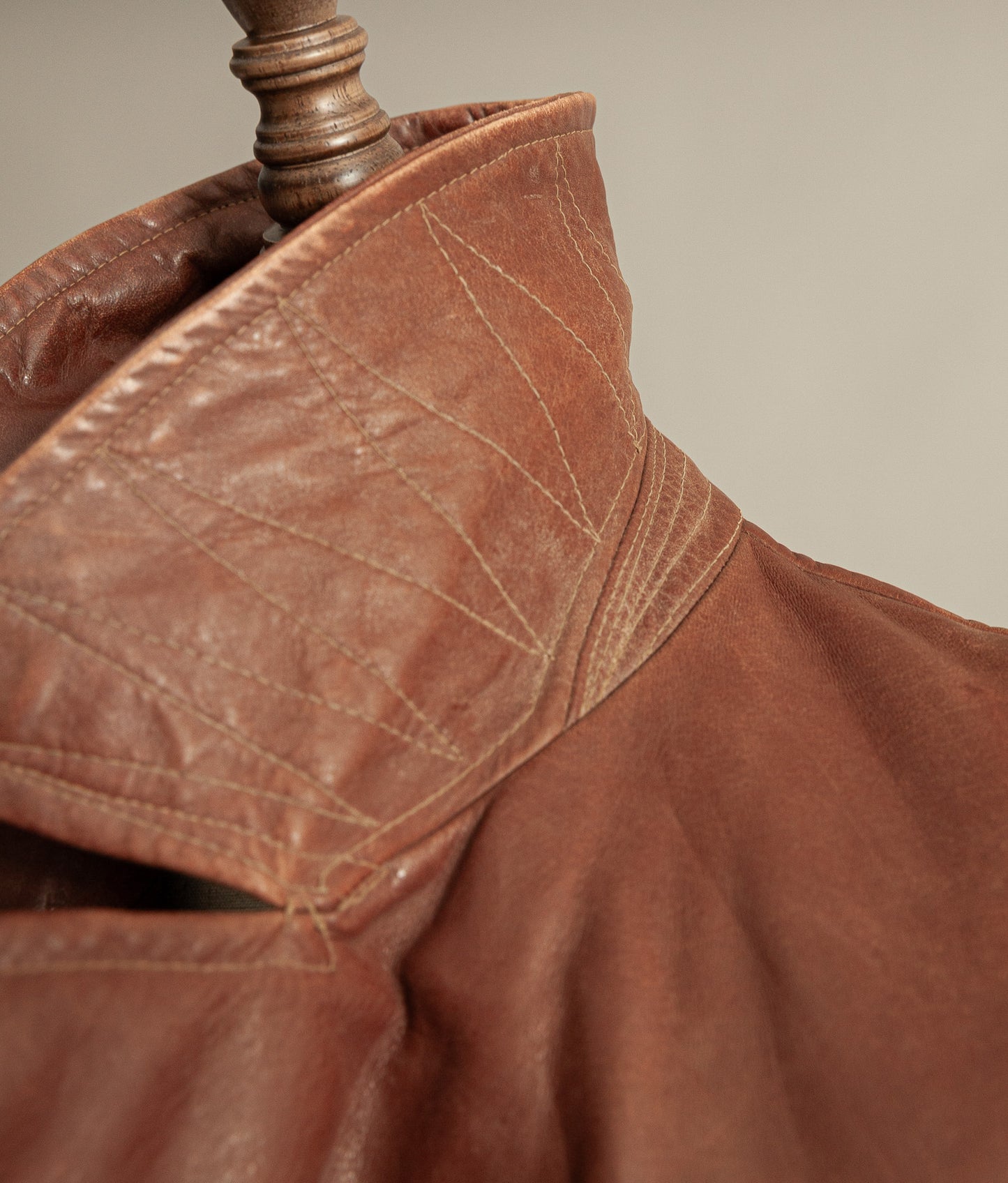 Original WW2 German Horsehide Leather Trench Coat