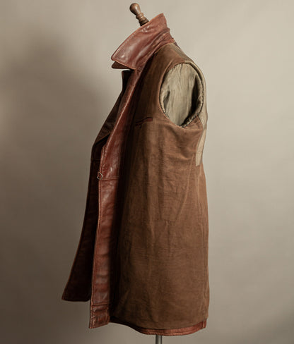 Original WW2 German Horsehide Leather Trench Coat