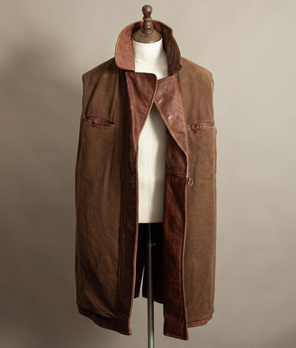 Original WW2 German Horsehide Leather Trench Coat