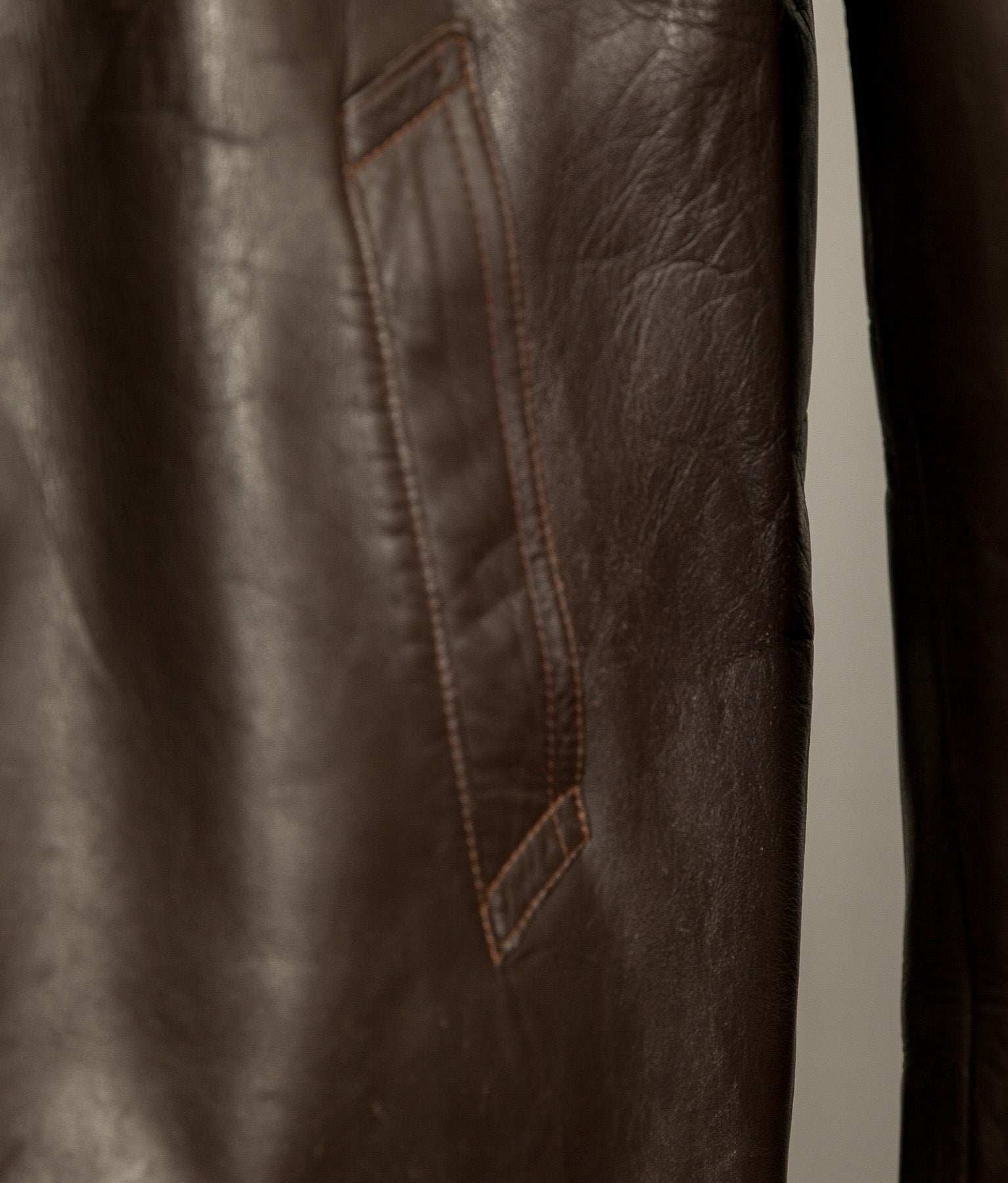 Vintage 1950s French Leather Workwear Jacket Chrome Tanned Cowhide