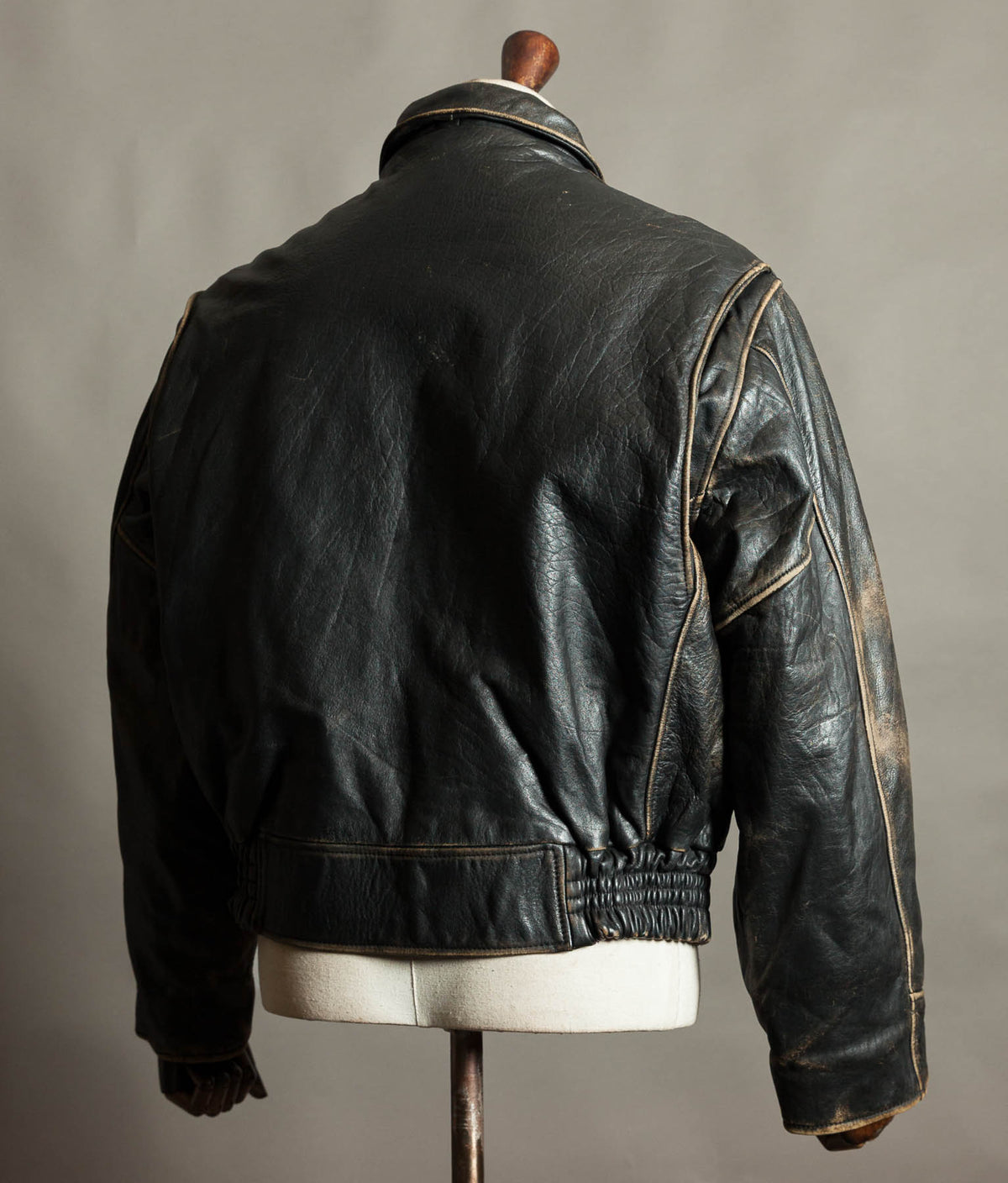 Vintage 1990s Red Tips Leather Windward Rider Jacket Made in Italy