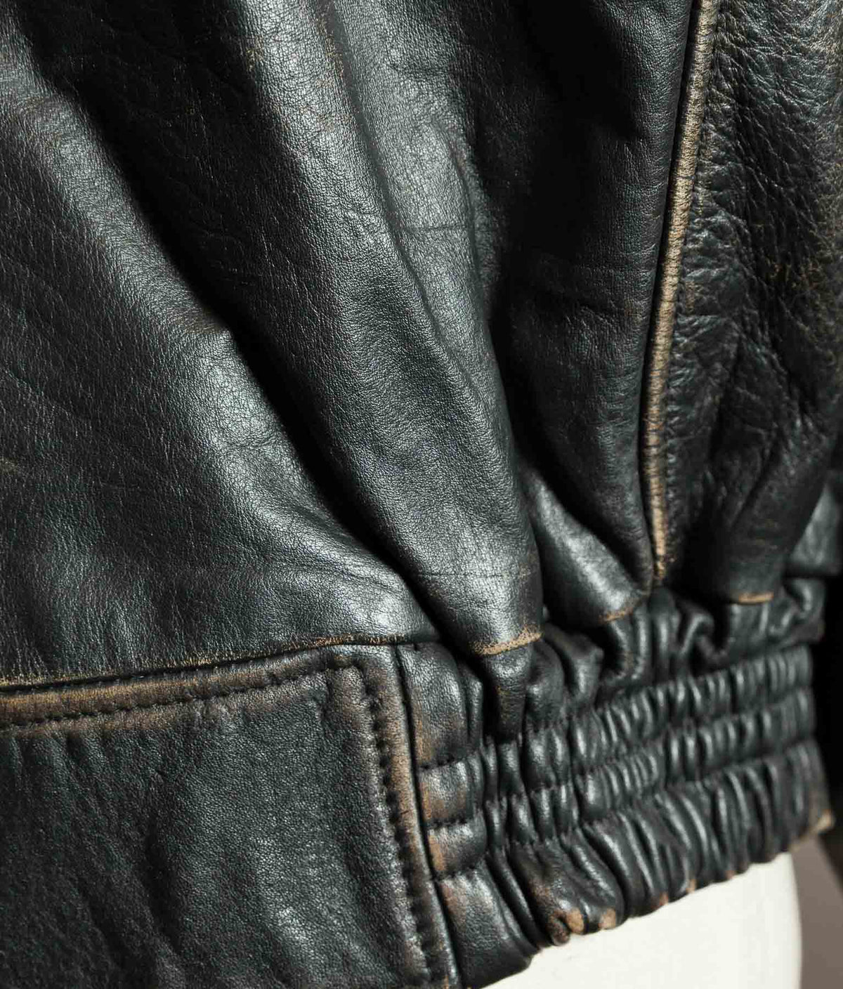 Vintage 1990s Red Tips Leather Windward Rider Jacket Made in Italy
