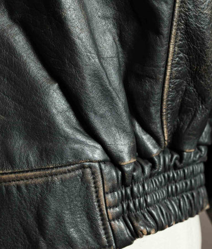 Vintage 1990s Red Tips Leather Windward Rider Jacket Made in Italy