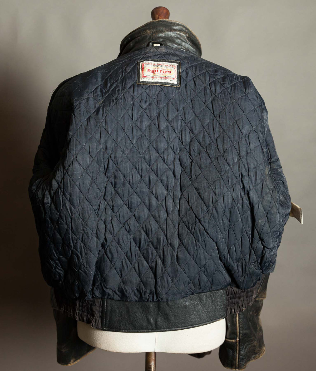 Vintage 1990s Red Tips Leather Windward Rider Jacket Made in Italy