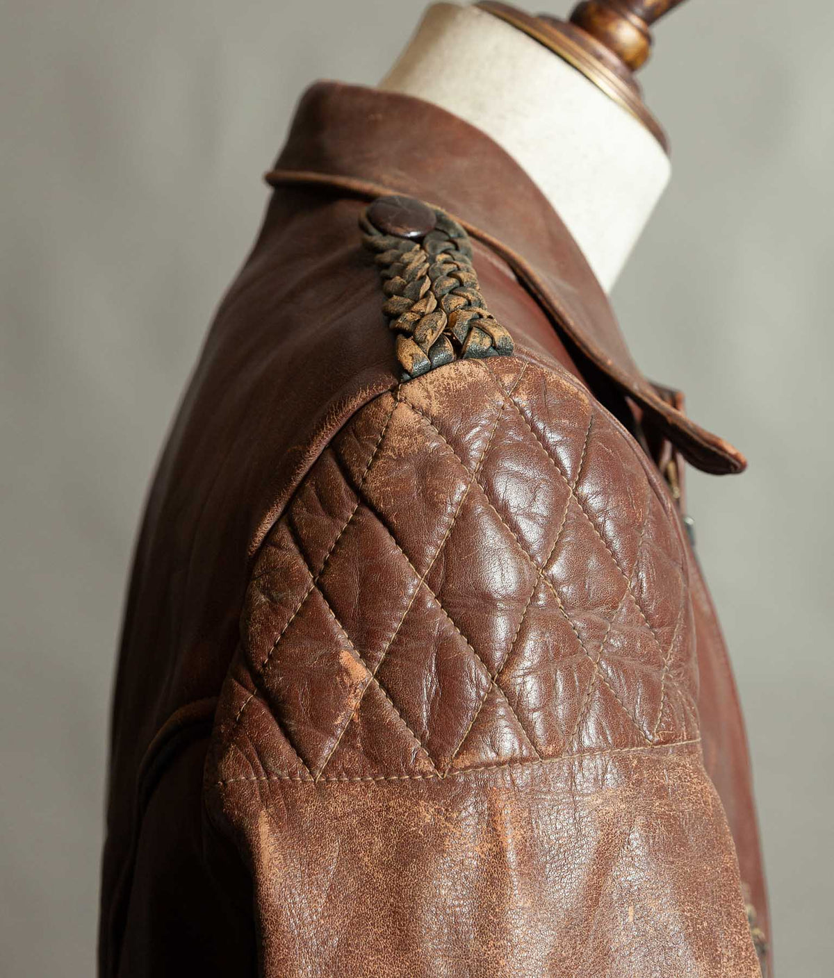 Vintage 1950s German Cowhide Leather Motorrad Motorcycle Jacket ZIPP