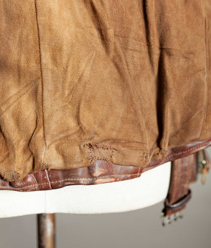 Vintage 1950s German Cowhide Leather Motorrad Motorcycle Jacket ZIPP