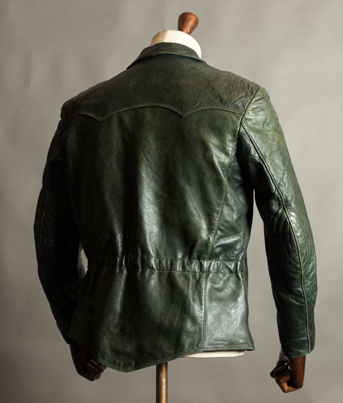 Vintage 1960s East German Leather Motorcycle Jacket, EWA Zippers
