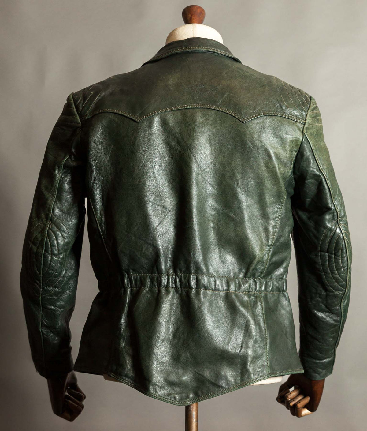 Vintage 1960s East German Leather Motorcycle Jacket, EWA Zippers