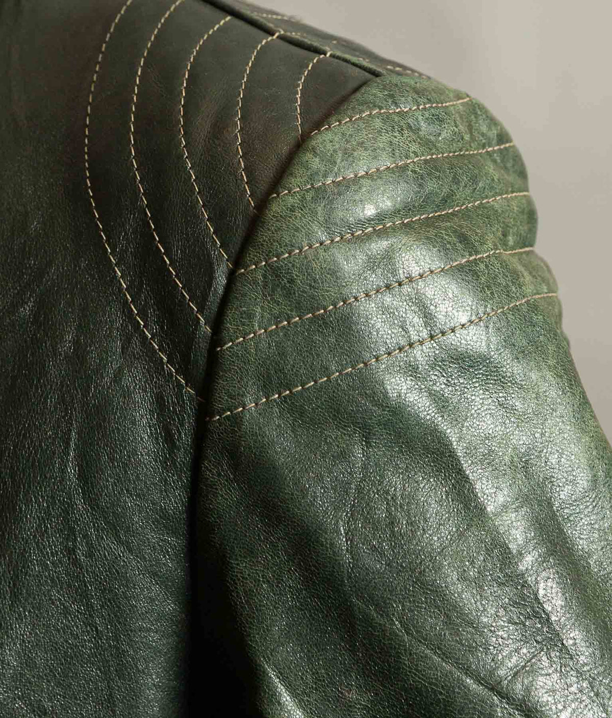 Vintage 1960s East German Leather Motorcycle Jacket, EWA Zippers
