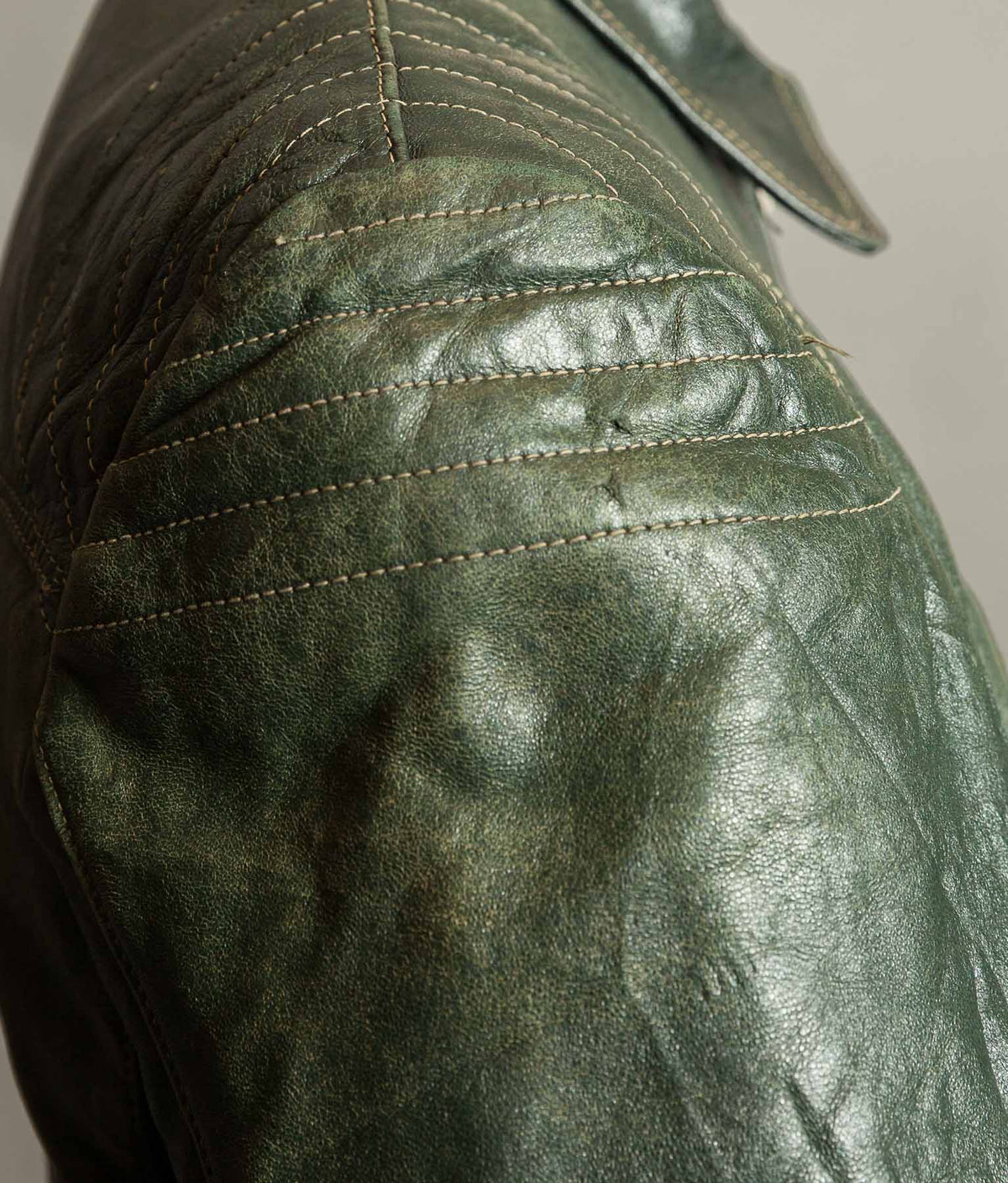 Vintage 1960s East German Leather Motorcycle Jacket, EWA Zippers