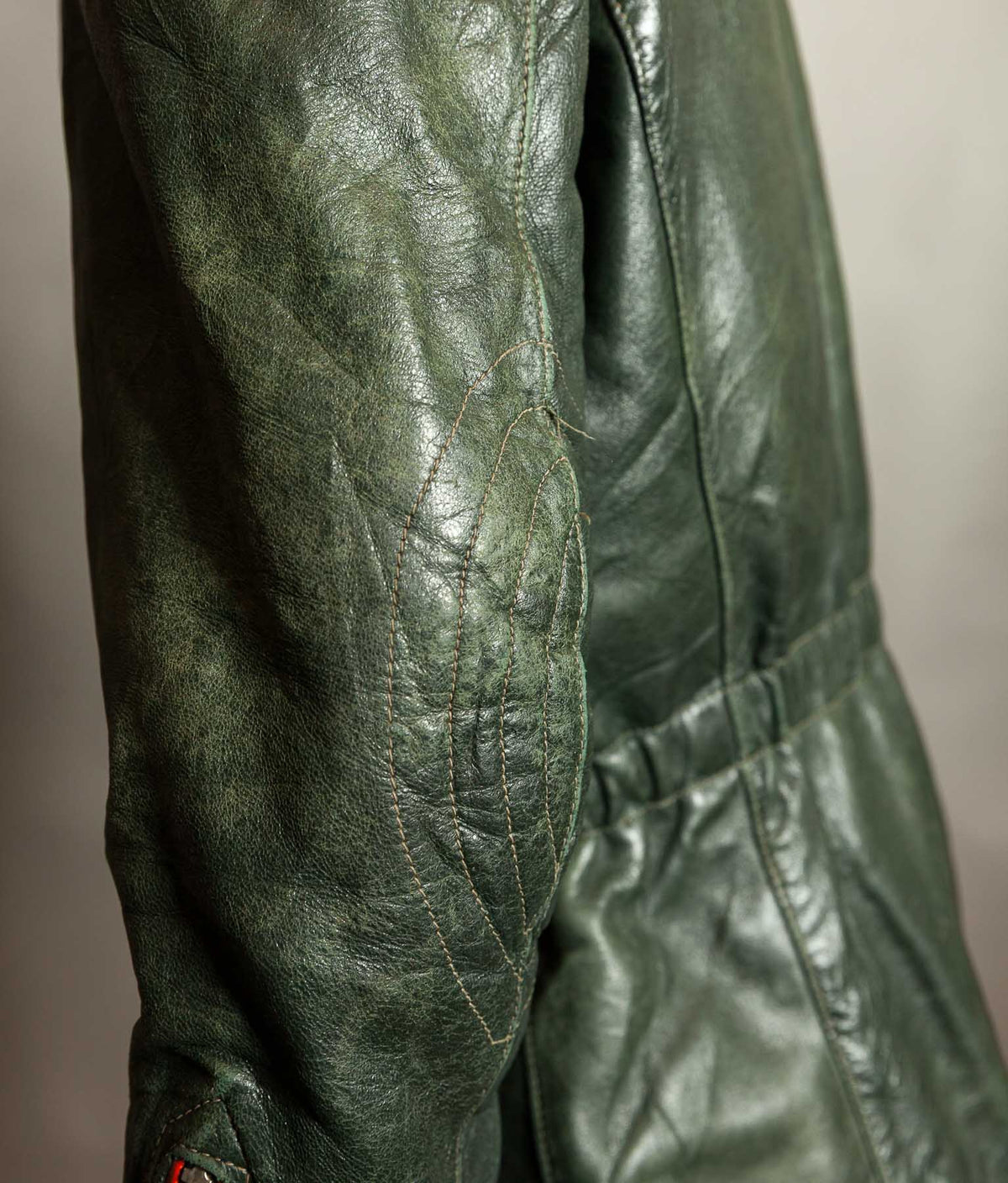 Vintage 1960s East German Leather Motorcycle Jacket, EWA Zippers
