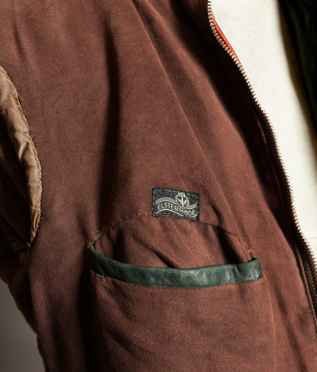 Vintage 1960s East German Leather Motorcycle Jacket, EWA Zippers