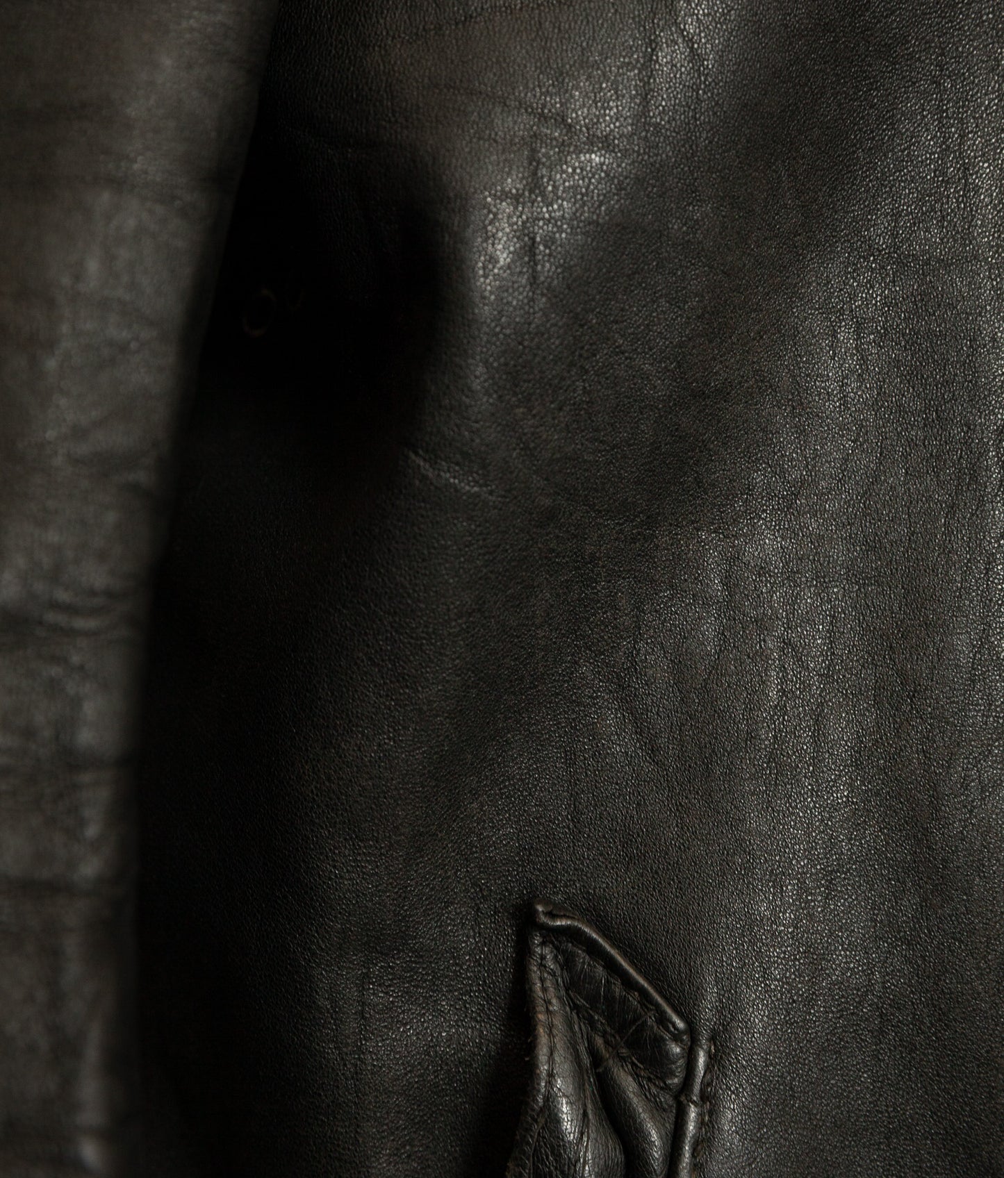 Vintage 1950s French Pompier Fireman Leather Jacket