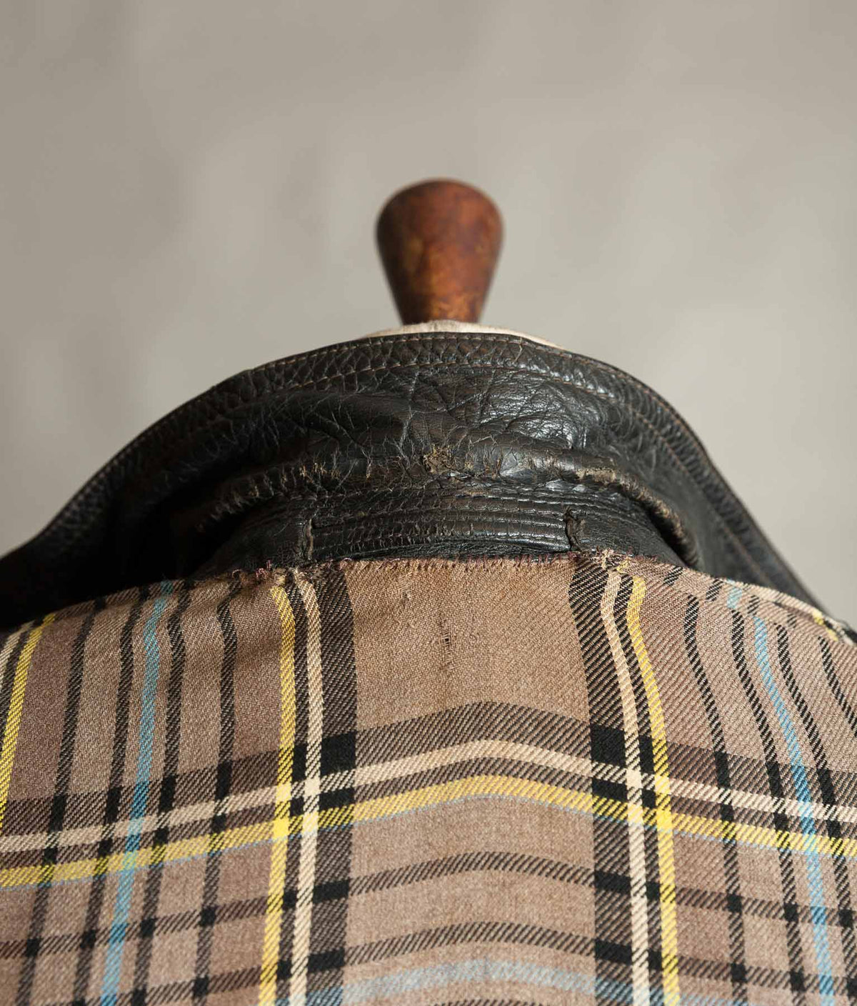 Original 1950s Swiss Leather Motorcycle Jacket, Riri & ZIPP Hardware