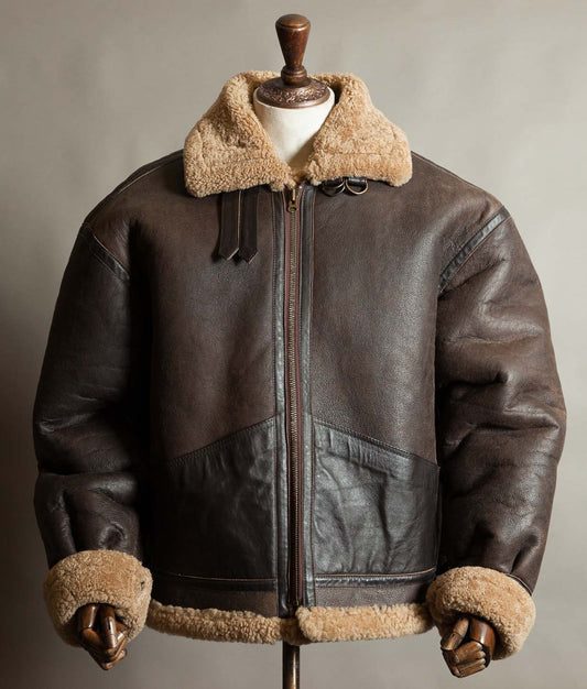 Vintage 1990s Memphis Belle B-3 Sheepskin Flying Jacket