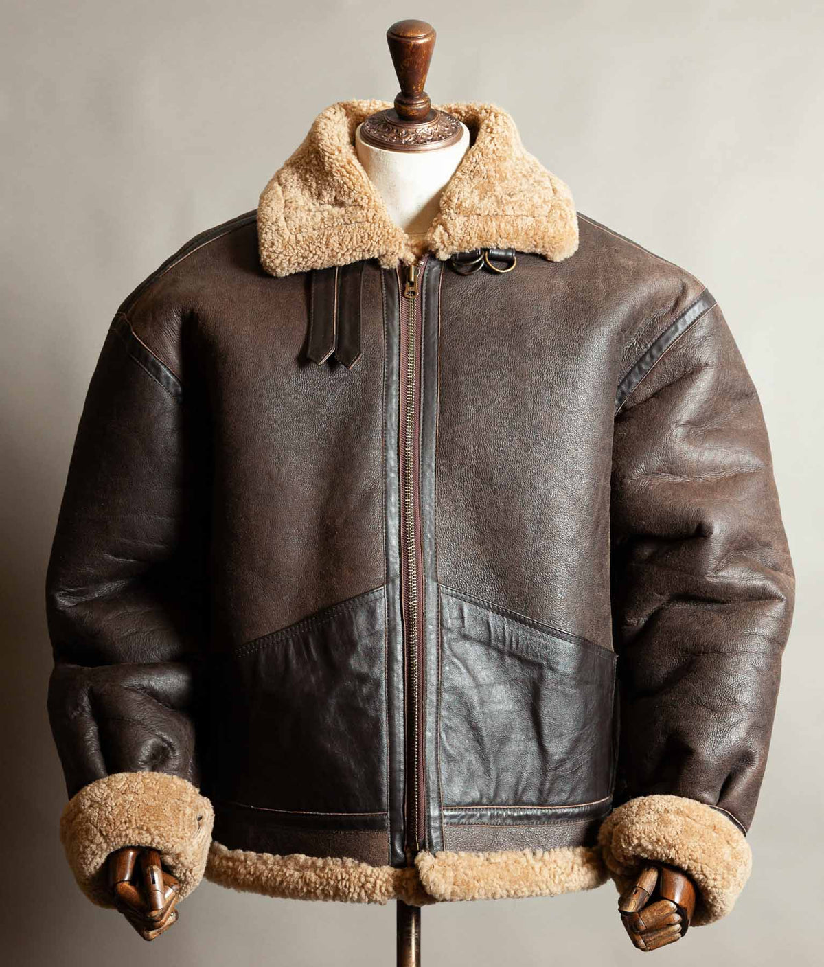 Vintage 1990s Memphis Belle B-3 Sheepskin Flying Jacket