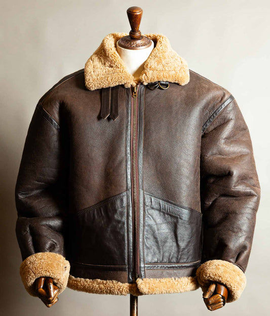 Vintage 1990s Memphis Belle B-3 Sheepskin Flying Jacket
