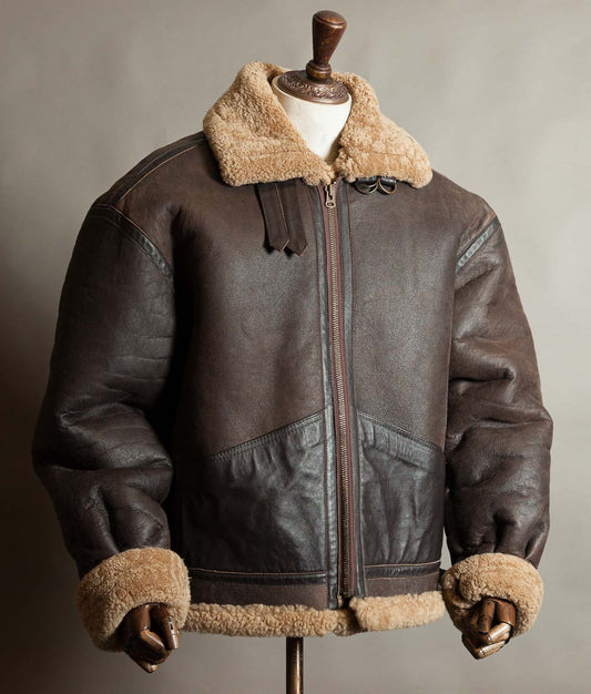 Vintage 1990s Memphis Belle B-3 Sheepskin Flying Jacket