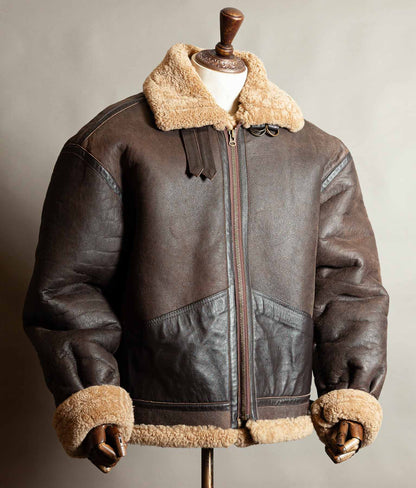 Vintage 1990s Memphis Belle B-3 Sheepskin Flying Jacket
