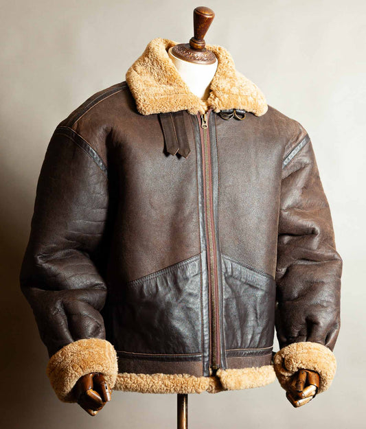 Vintage 1990s Memphis Belle B-3 Sheepskin Flying Jacket