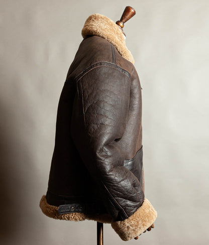 Vintage 1990s Memphis Belle B-3 Sheepskin Flying Jacket