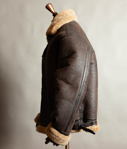Vintage 1990s Memphis Belle B-3 Sheepskin Flying Jacket