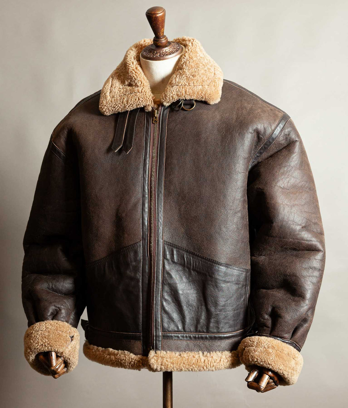 Vintage 1990s Memphis Belle B-3 Sheepskin Flying Jacket