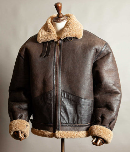 Vintage 1990s Memphis Belle B-3 Sheepskin Flying Jacket