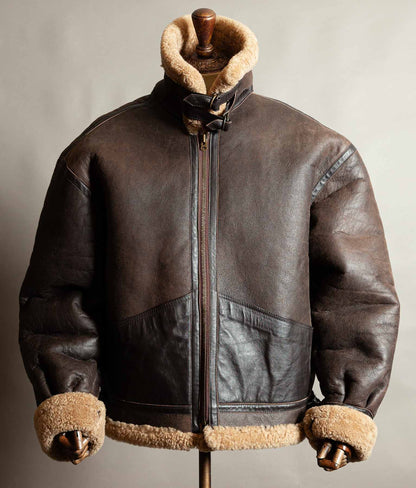 Vintage 1990s Memphis Belle B-3 Sheepskin Flying Jacket