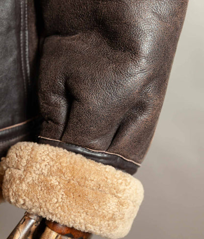 Vintage 1990s Memphis Belle B-3 Sheepskin Flying Jacket